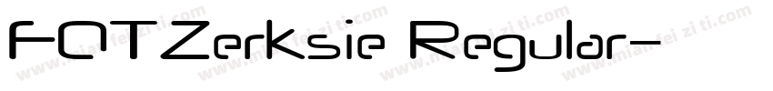 FOTZerksie Regular字体转换